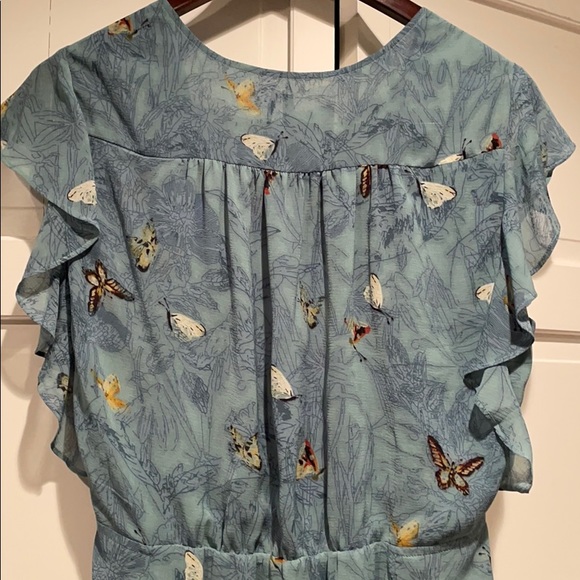 Anthro Wrap Tunic Dress- Pretty Butterfly Design - Picture 6 of 11